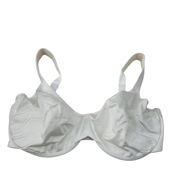 Bali Womens White Underwire Minimizer Bra 42DD Unlined Full Coverage - Picture 9 of 11